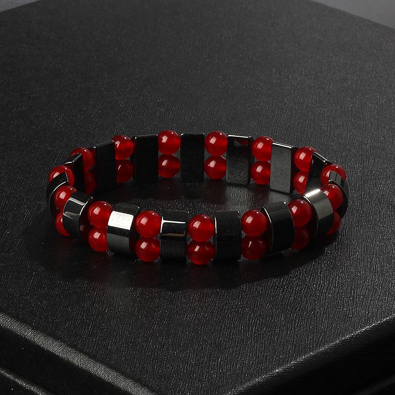 Fashion Wave Hematite Magnetic Bracelet Men Original Beaded Hematite Energy Bracelets for Women Positive Energy Jewelry Pulsera