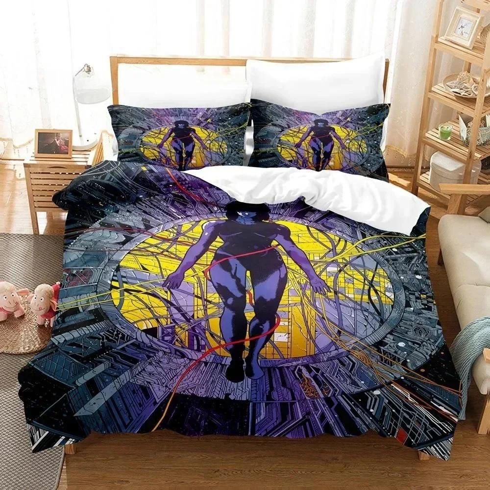 3D  Bed Sheet Ghost In The Shell Bedding Set Single Twin Full Queen King Size Bed Set Adult Kid Bedroom Duvet cover Sets
