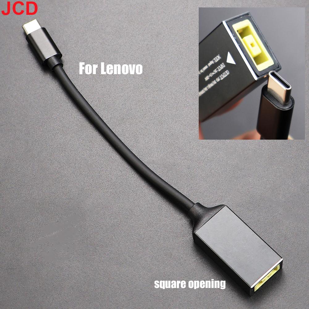 JCD 65W USB Type C PD Fast Charging Cable for Lenovo Laptop Charger Dc Square Plug to Type C PD Adapter Converter for MacBook