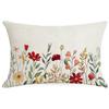New Linen Plant Flower Waist Pillow Case Living Room Sofa Cushion Cover Home Bedroom Pillow Case