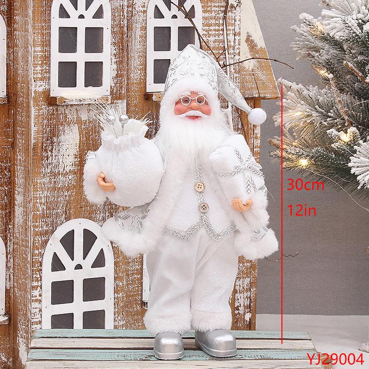 

30 см Стоящий Дед Мороз Рождественская кукла для витрины