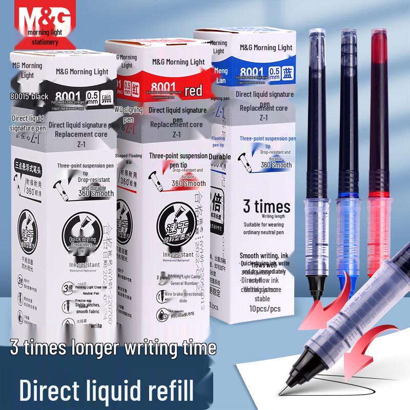 M&G 8001 Direct Liquid Fast-Dry Gel Pen Refills