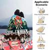 Spy x Family Anime Print Flannel Blanket High Quality Warm Comfortable Cover for All Seasons Perfect for Gifts Home Decor