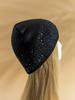 1 Stück Doppelseitige Strass-Mütze für Damen, Glänzende Winter-Strickmütze, Modeaccessoire