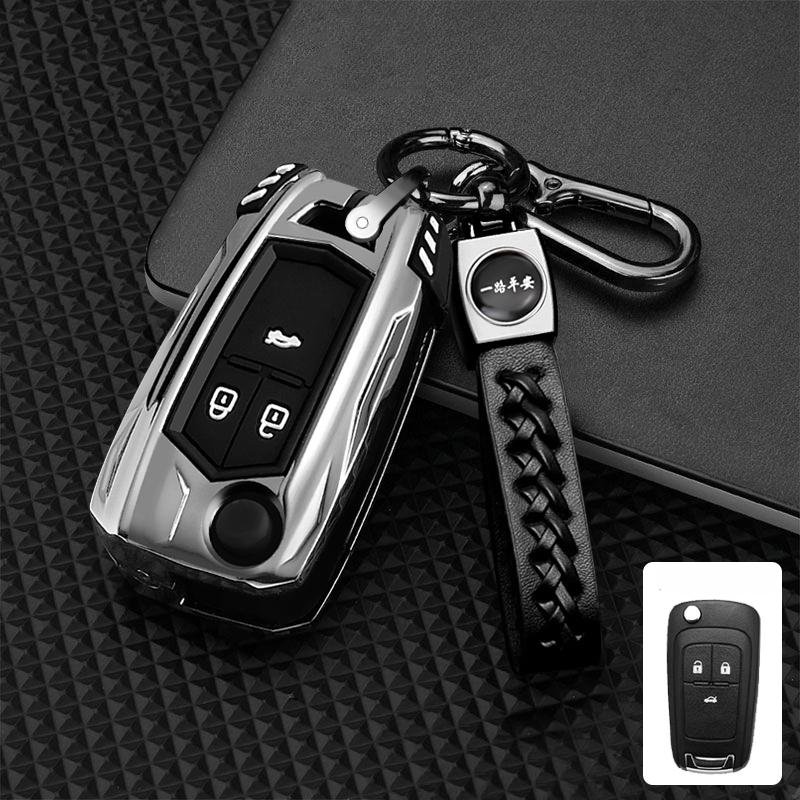 Zinc Alloy Car Key Case Cover Shell For Buick For Chevrolet Cruze Aveo Trax Opel Astra Corsa Meriva Zafira Antara J Accessories