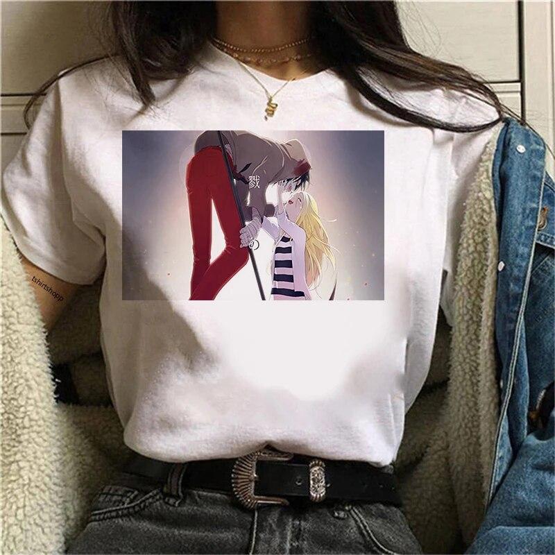 Nová japonská anime trička pro ženy Angel of Death Grafická trička Isaac Zack Foster Trička Raychel Dámské tričko Kawaii Unisex