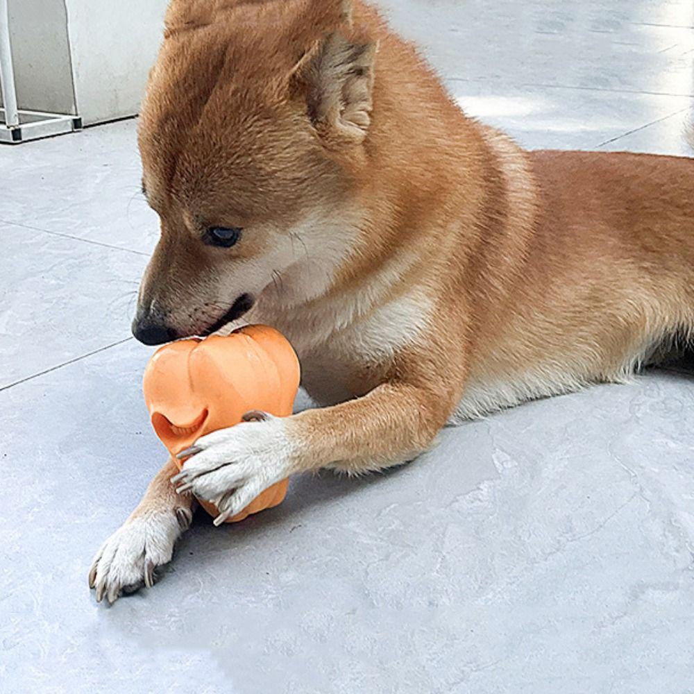 

Силиконовая игрушка-мяч для кормления собак, мультяшная игрушка-мяч для собак, забавные жевательные игрушки для щенков, избавляющие от беспокойства