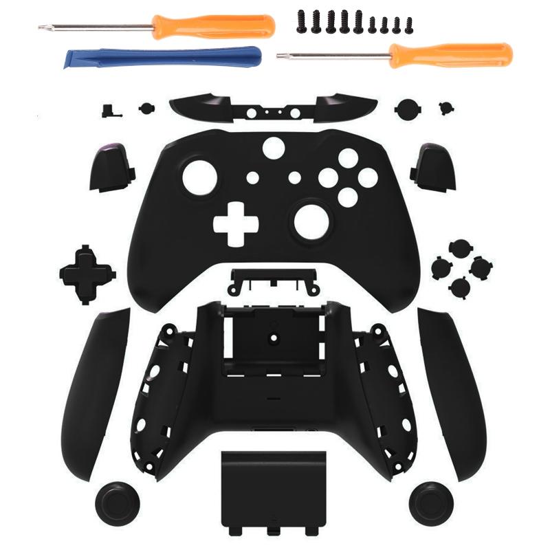 

Matte for Case Housing Full for Shell Set Faceplates + ABXY Buttons Bumpers Replacement Parts for XB One S Slim Controll чорний