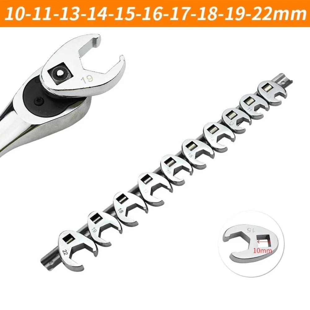 

10Pcs 10-22mm 3/8 Inches Nut Crowfoot Wrench Set Horn Wrench Head Square Head Hardware Tool Wrench Imperial Bullhorn Wrenches China Mainland
