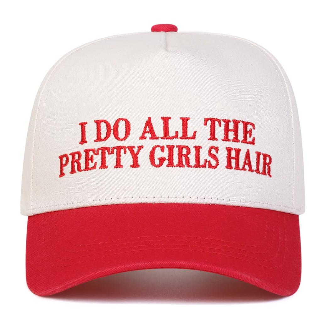 Unisex PRETTY GIRLS HAIR Letter Embroidery Baseball Caps Spring Autumn Outdoor Adjustable Casual Hats Sunscreen Hat Sports Cap