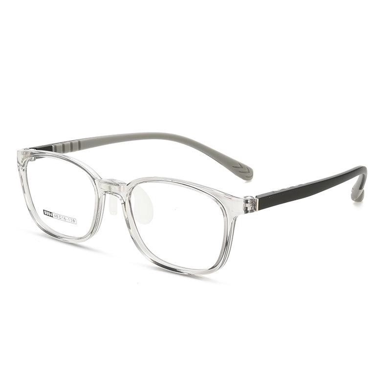 Teenager's Silicone Glasses Frame with Soft Nose Pads - No Pressure Design for Myopia