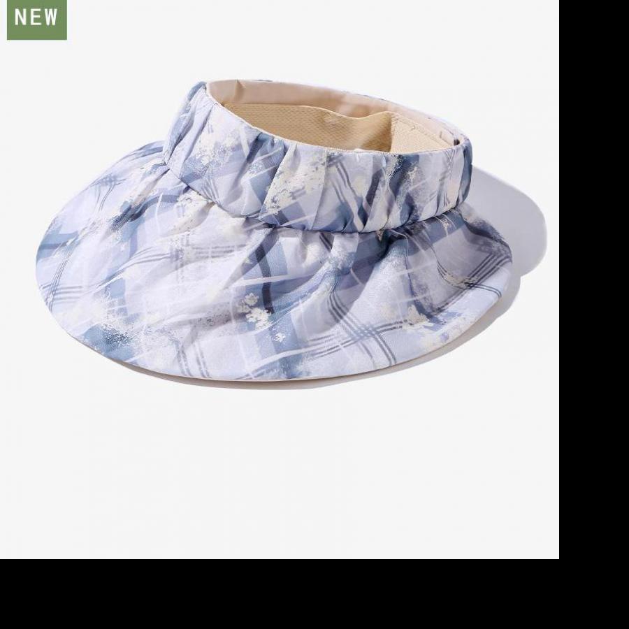 

Spring Summer Hats For Women Empty Top Sun Hat Lady Foldable Breathable Sunscreen Thin Sunhat Beach Accessories 2025 New 56-58CM синій