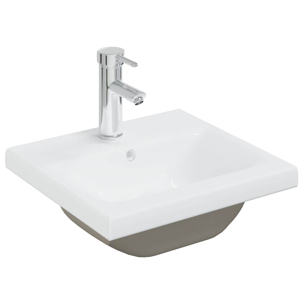Bathroom Vanity Unit with Built in Basin and Faucet Concrete Grey
