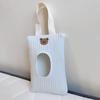 1pc Cute Cartoon Animal Fabric Tissue Holder, Portable Pull-Out Wet Tissue Storage Bag with Handle, Suitable for Car and Travel Use