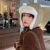 Warm plush big head circumference men's and women's cycling cold-proof plush warm ski cap windproof ear cap
