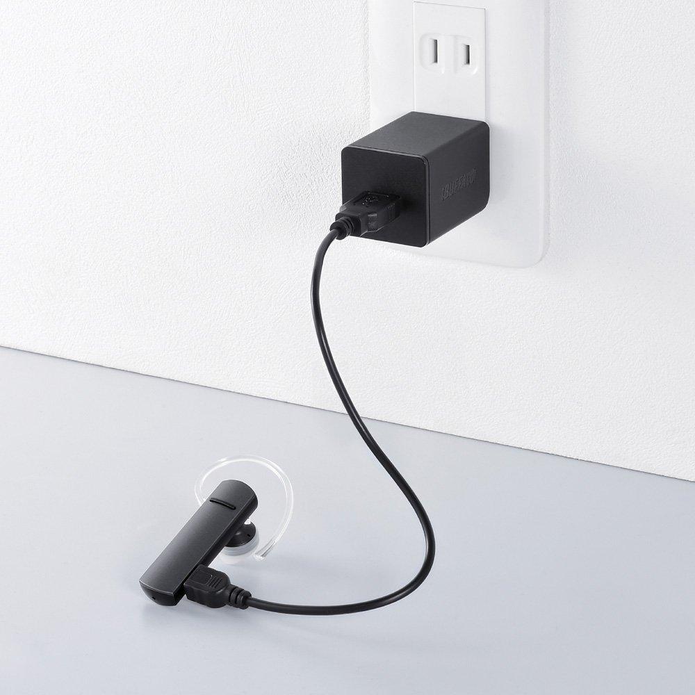 Buffalo Bluetooth Single Ear BSHSBE205BK 4.1 Headset, Black,