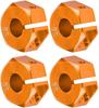 4Pcs 12mm Hex Wheel Hub Adapters – Universal for 1/10 RC Cars HSP Sakura – 5mm Height, Orange