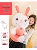 Adorable White Bunny Plush Pillow - Cute Rabbit Doll for Kids' Birthday Gift