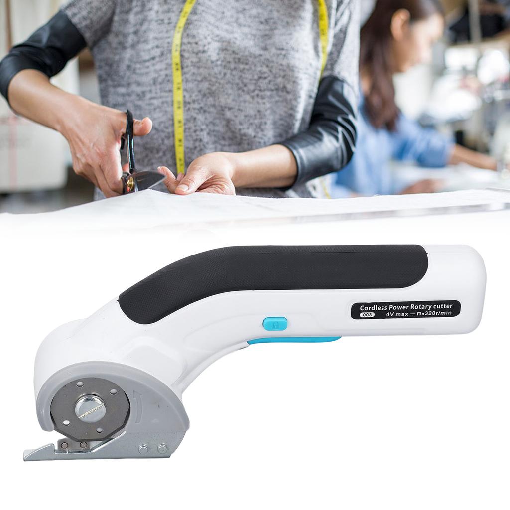 Kabellose elektrische Schere, 320 U/min, wiederaufladbare tragbare Nähschere für Stoff, Fenster, Teppich