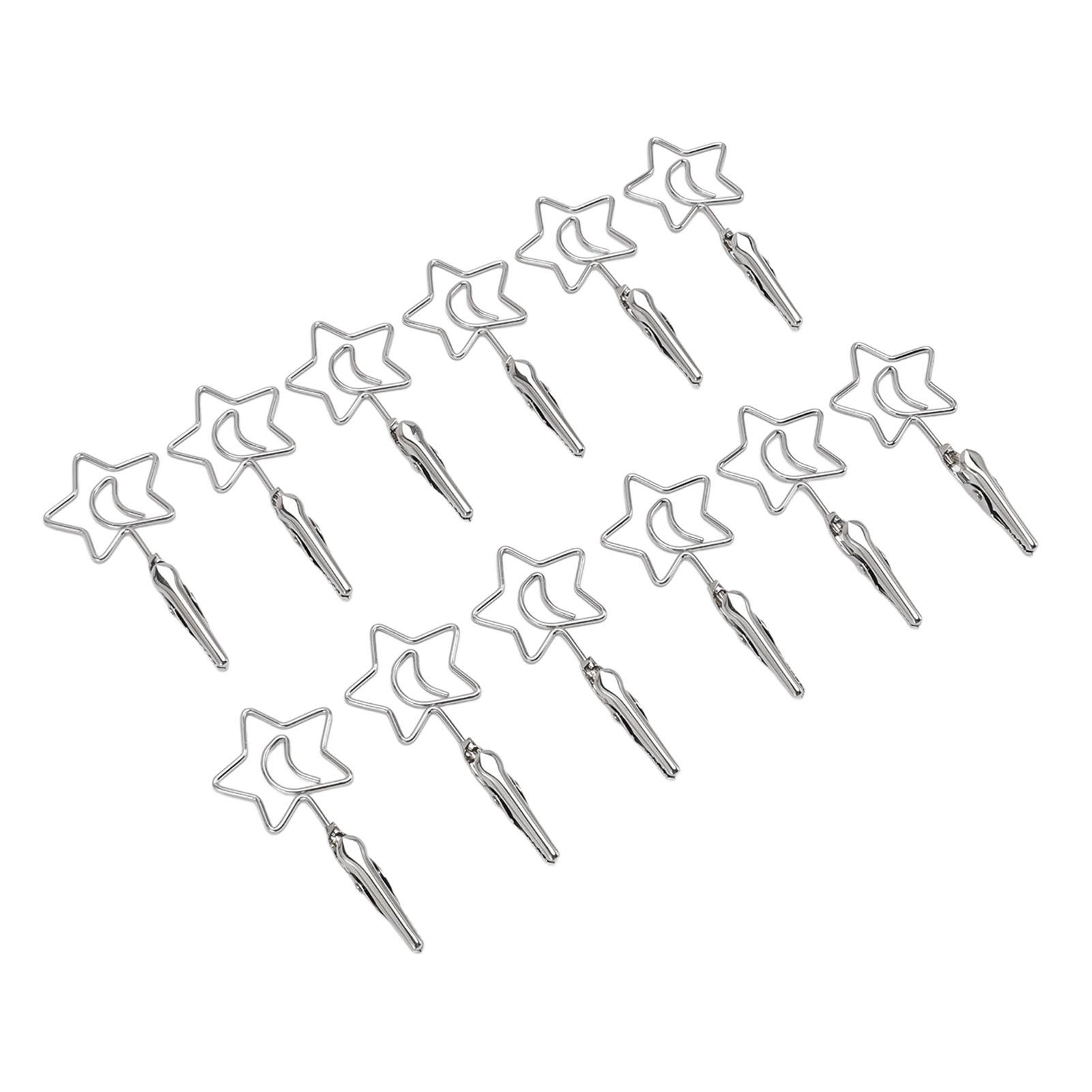 

12 шт. 2,8 дюйма двуглавый зажим для заметок, металлический держатель для карточек, проволочный зажим для фото для подвешивания фотодисплея