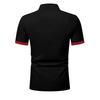 Camisa Deportiva de Manga Corta con Cuello Multicolor para Hombre
