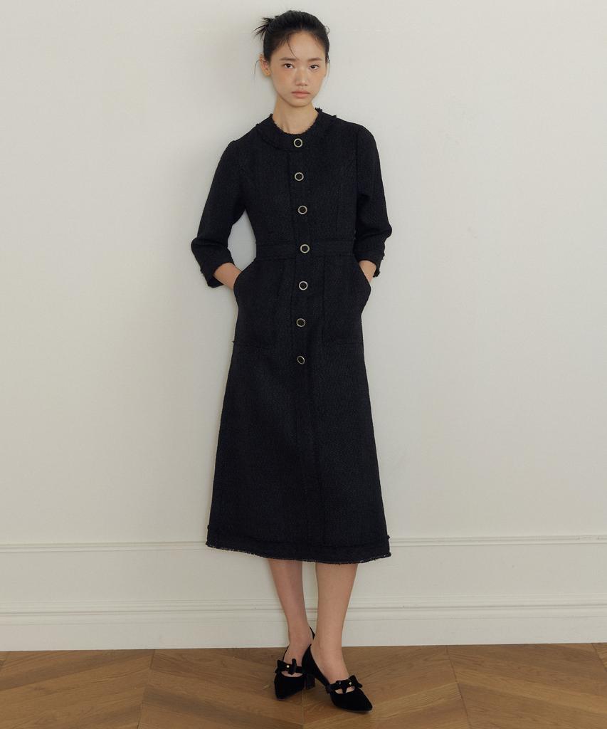 Lucirju Esther Tweed One Piece (Black)