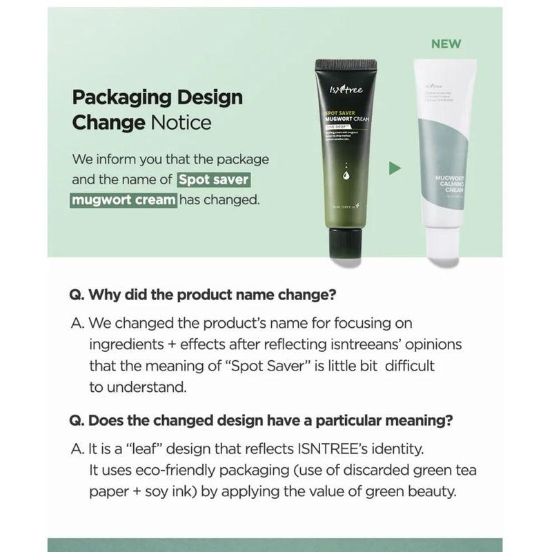 ISNTREE Mugwort Calming Cream Bundle Set