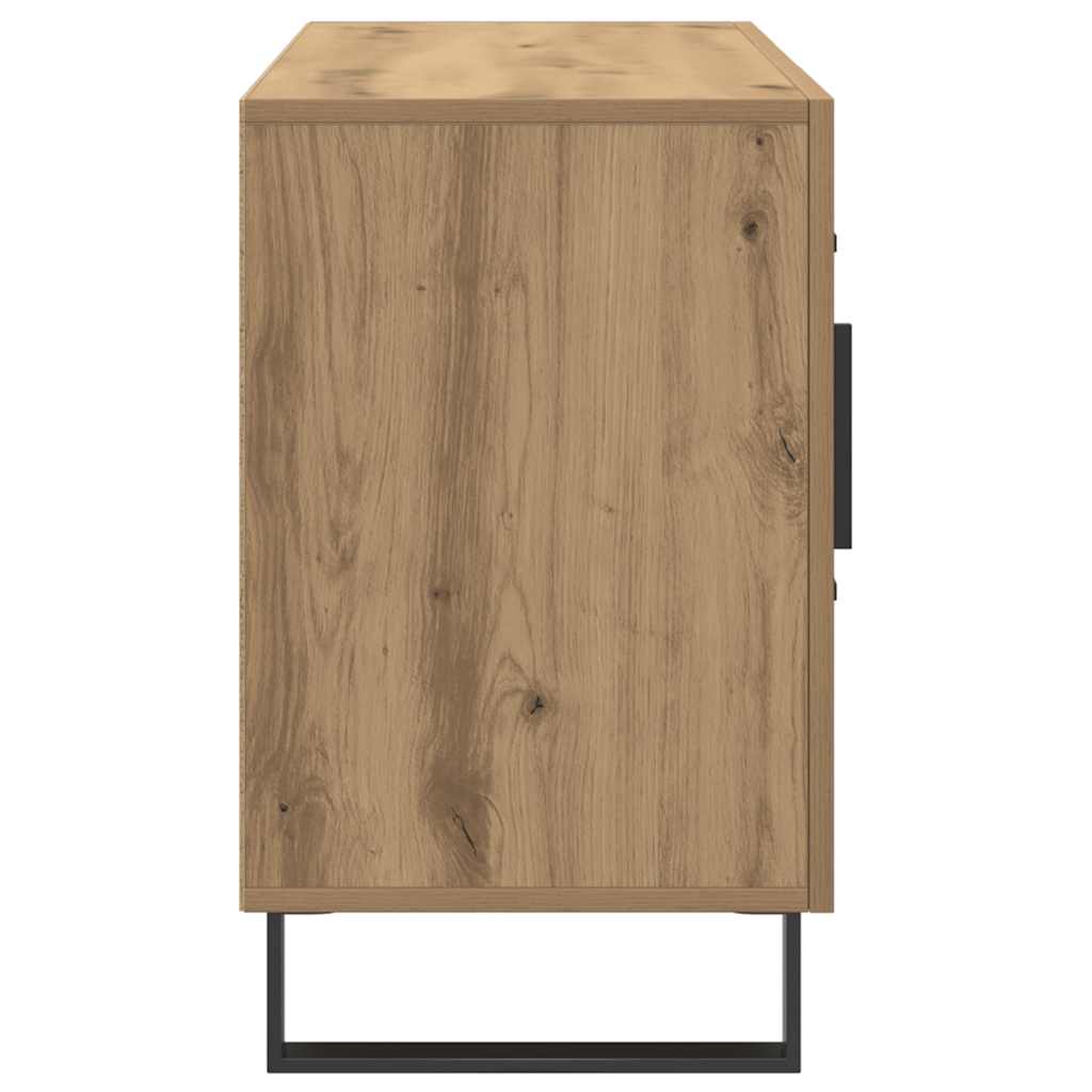 Vidaxl Komoda, Dąb Artisan, 100X36X60 Cm, Materiał Drewnopochodny