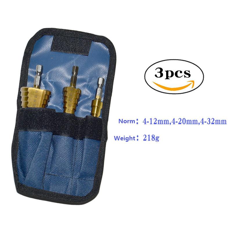 Titanbeschichtete Bohrer Aufreibwerkzeug Lochöffner Elektro-Schleiferbits Lagerstahl-Bohrer Sechskantschaft Pagodenbohrer