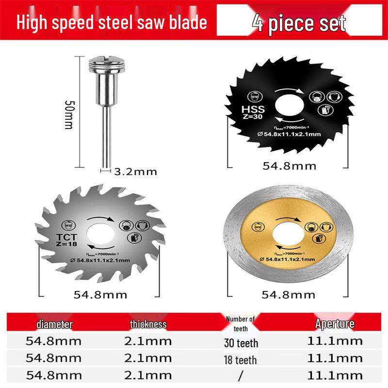 Matsuzaki High-Speed Steel Mini Circular Saw Blades for Drills