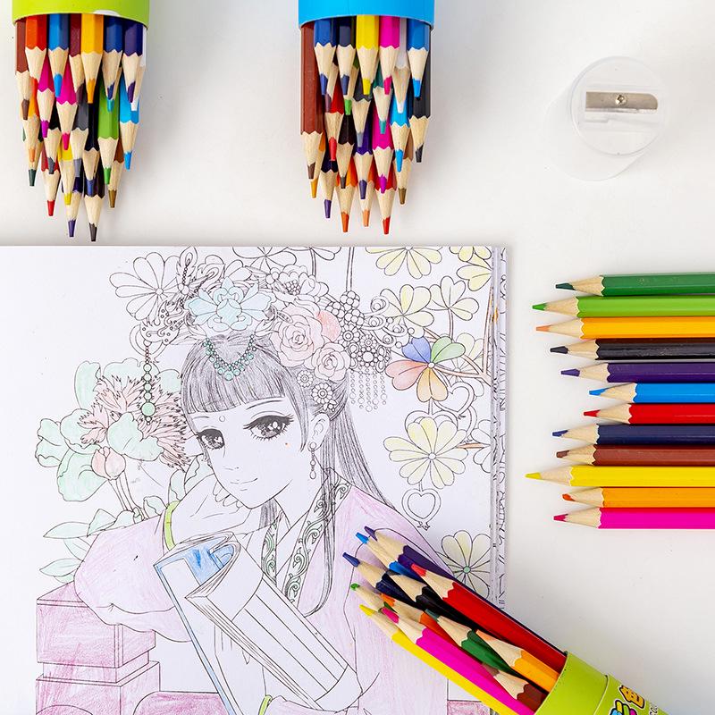 Creative Cartoon Colored Pencils: 12 or 24 Colors - Drawing Pens, Children's Gifts, Learning Stationery
