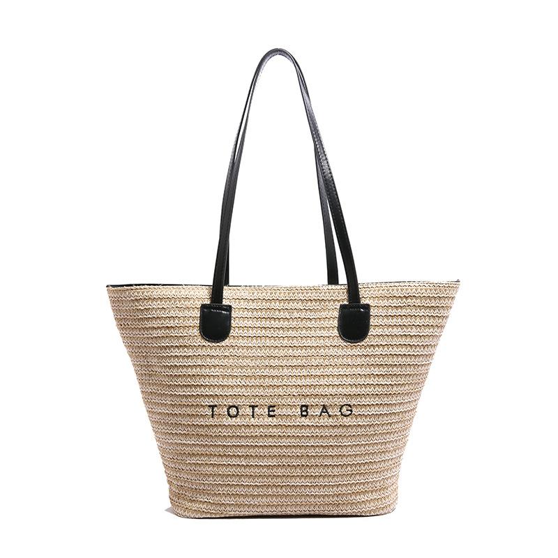 

Новая сумка-тоут Женская модная сумка через плечо Пляжная сумка чёрный