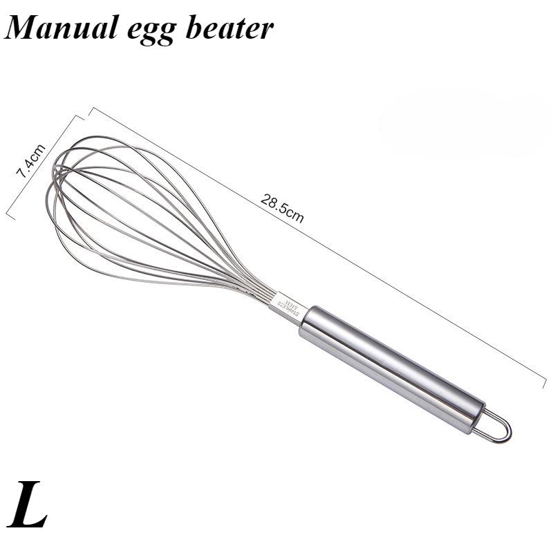 Egg Beater Stainless Steel Manual Mixer Self-Turning Cream Utensils Kitchen Mixer Egg Tools