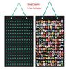 Wall-mounted Shoe Charms Organizer With 180 Holes Hanging Shoe Charm Holder Shoe Decoration Clog Charms Display Badge Storage