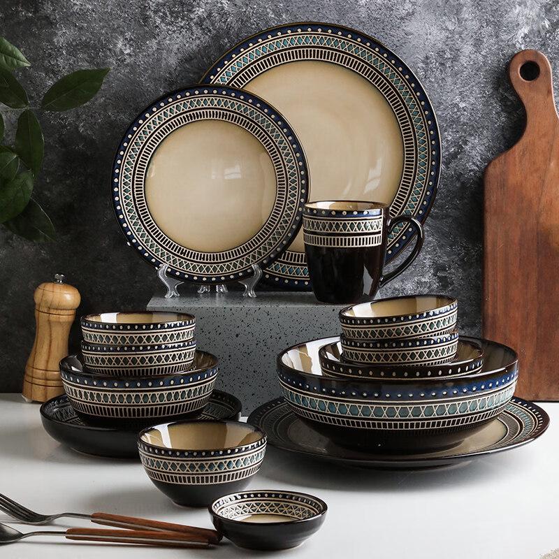 Retro Ceramic Dinnerware Set