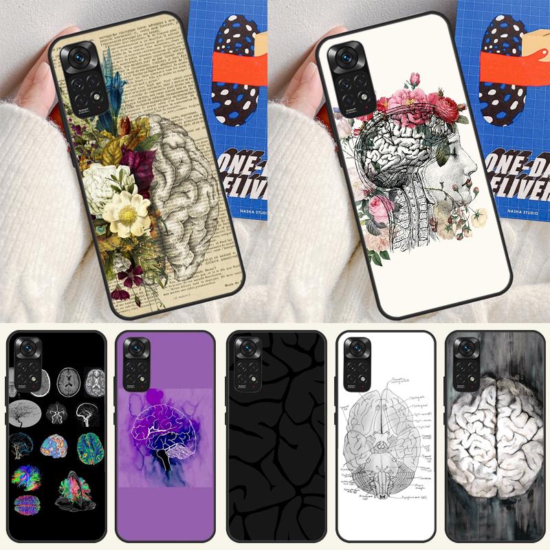Anatomy Brain Case For Xiaomi Redmi Note 13 12 11 9 10 14 Pro 10S 11S 12S Cover For Redmi 13C 10C 12C 14C