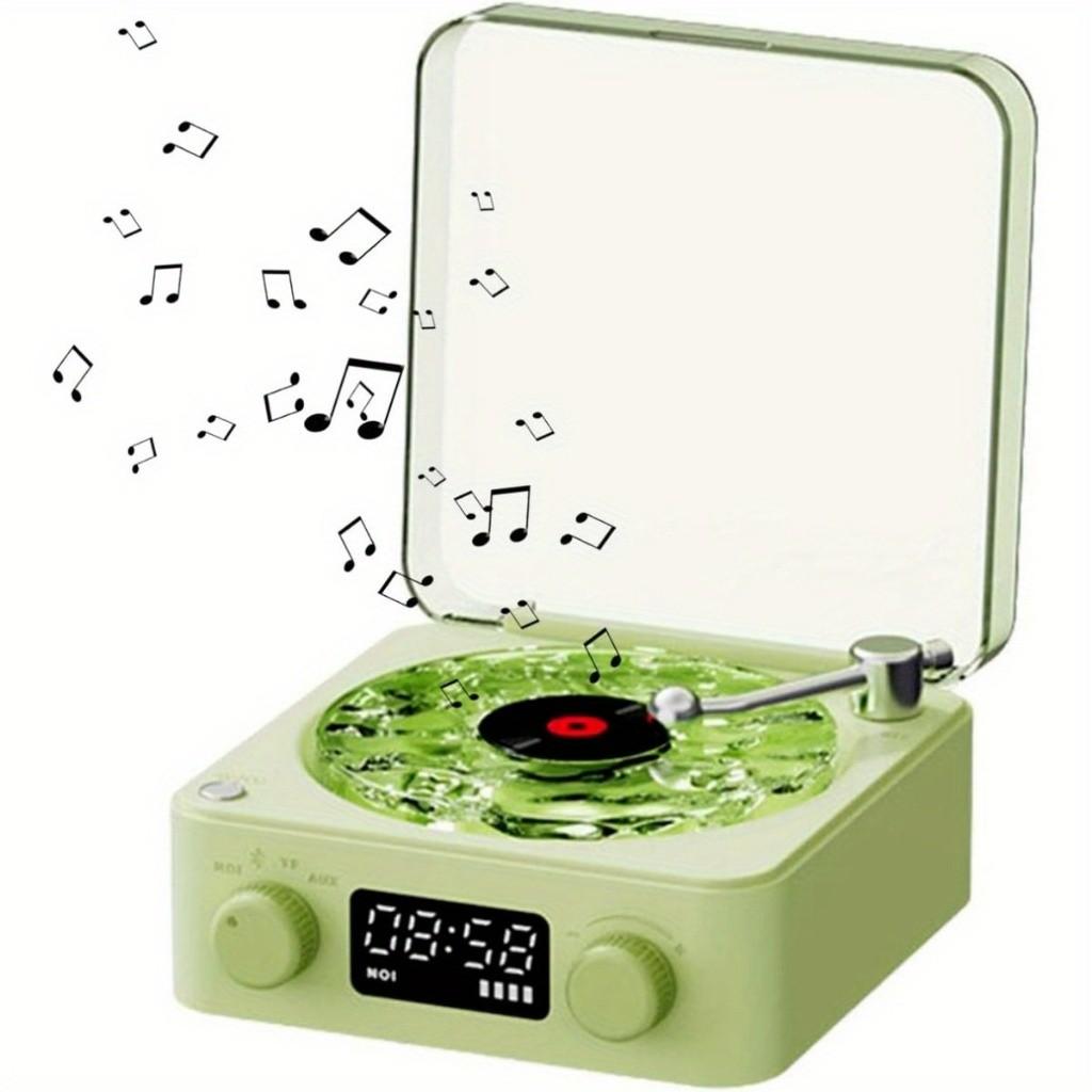 Retro Vinyl Record Player White Noise Bluetooth Turntable Speaker Portable Stereo Sleep Aid Wireless Surround Sound System