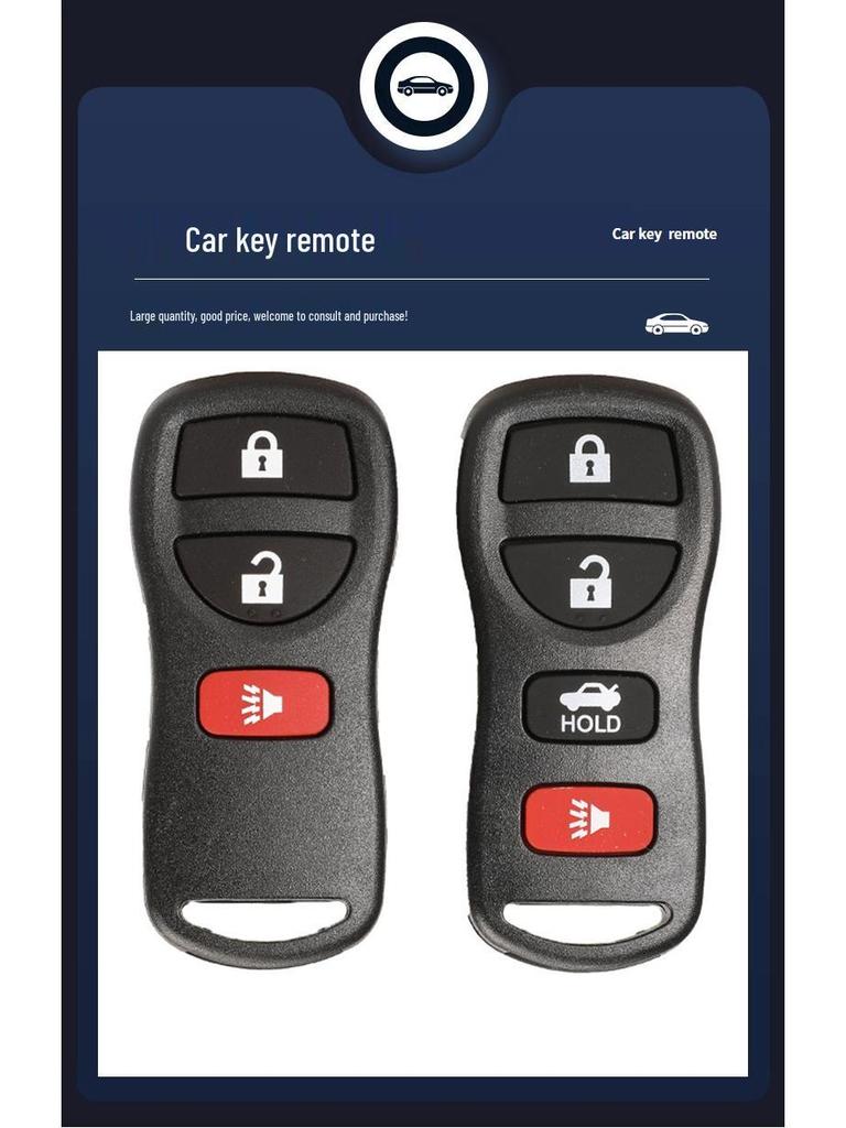 Compatible with Nissan RC Car Key 3/4-Button KBRASTU15, 315/433MHz