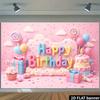 2D Flat Lollipop Banner for Cake Smash Photoshoots, Baby Showers & Kids' Events