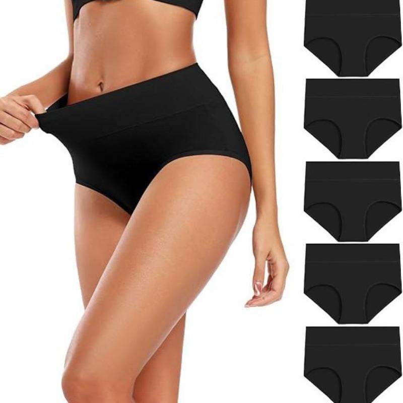 Pure Cotton Women High Waist Panties Tummy Control Butt Lift Pl Us Size Briefs