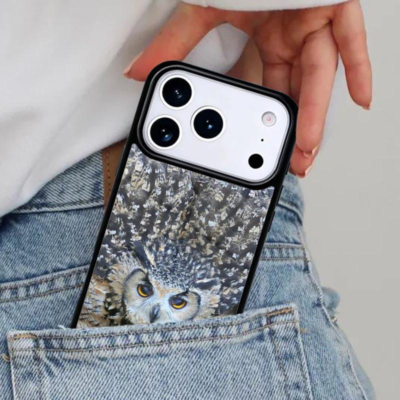 Owl Animal Pattern Phone Case for iPhone 17ProMax 12 13 14 15 16e 17 Pro Max Plus Air Cover
