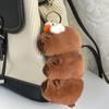 Translator Capybara Family Plush Small Animal Kapibala Cute Doll Bag Keychain Plush Doll