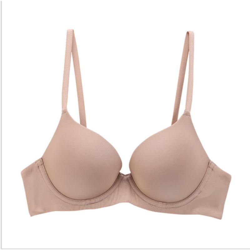 Large Size Underwear, Large Breasts, Small Anti-sagging Women's Seamless and Thin Soft Steel Rings Gather Bras, Bras