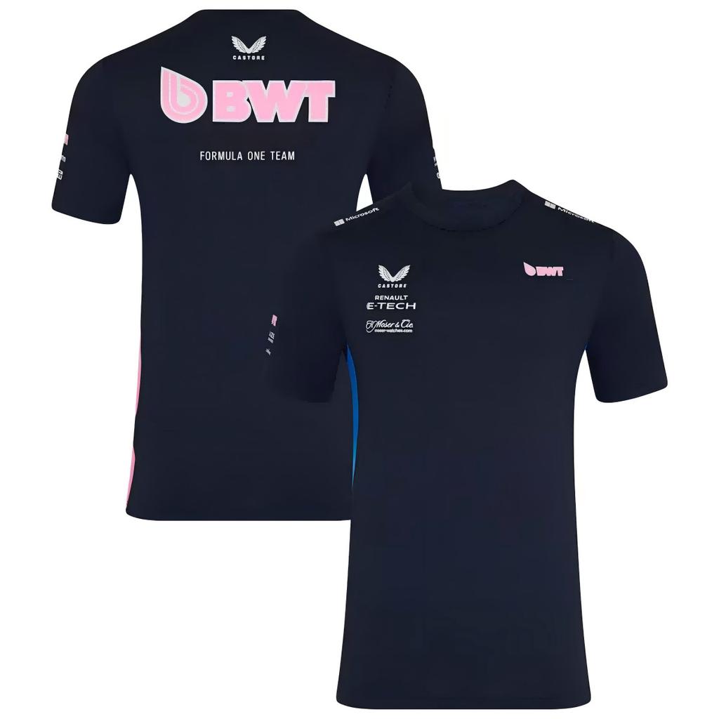 2026 Nuova tuta da moto da corsa F1 tuta da ciclismo, traspirante e ad asciugatura rapida T-shirt a maniche corte con scollo rotondo camicia da lavoro fuoristrada