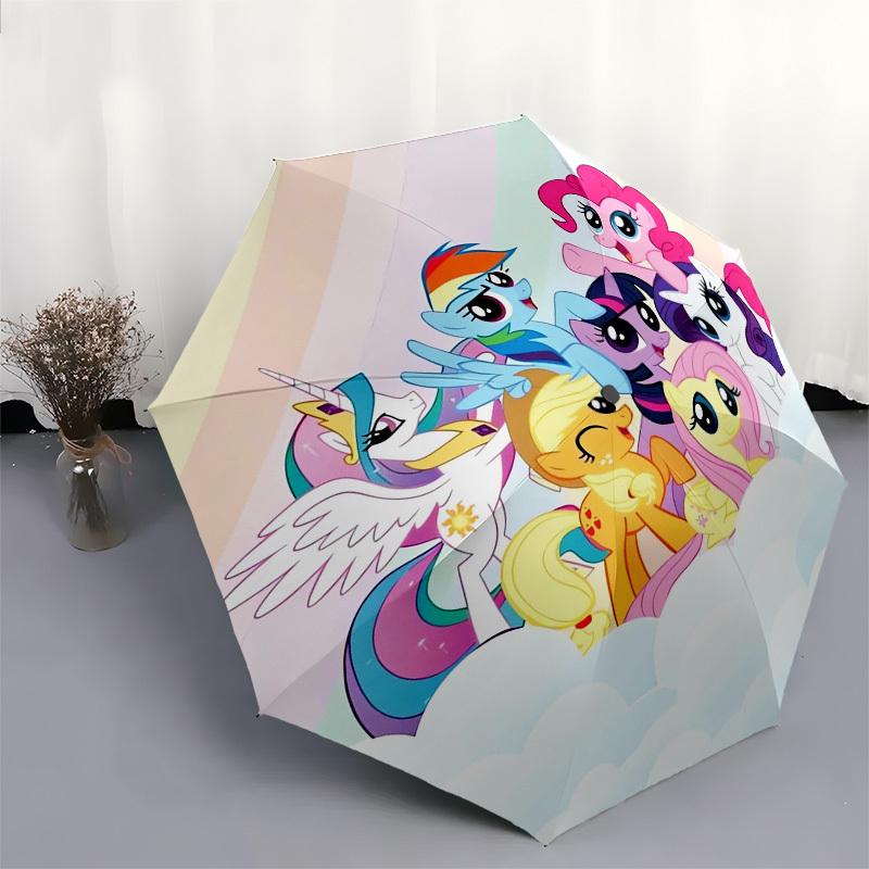 1pc Rainbow Dash, Friendship Themed High-quality Umbrella,Automatic Opening and Closing Umbrella,Multi-functional Umbrella G0811096