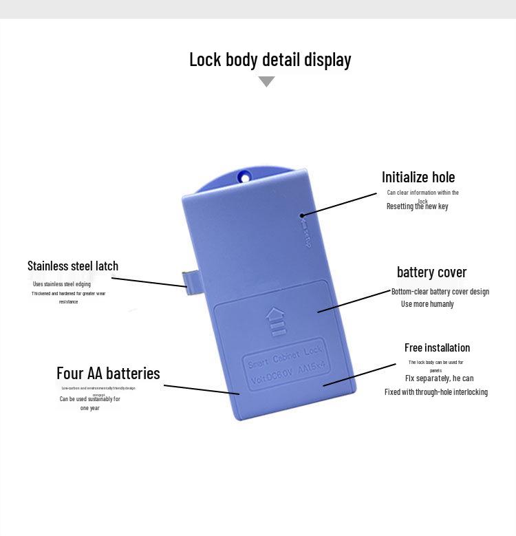 Electronic Sauna & Gym Lock: Induction Drawer & Bathroom Locker Lock