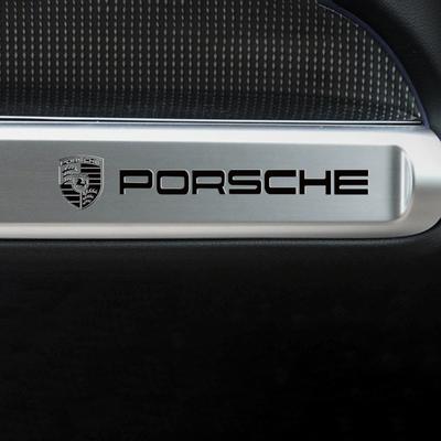 Pegatinas Metálicas Creativas para Coche Pegatinas Impermeables a Prueba de Suciedad Accesorios Para 911 718 Macan Cayman Taycan Panamera Cayenne