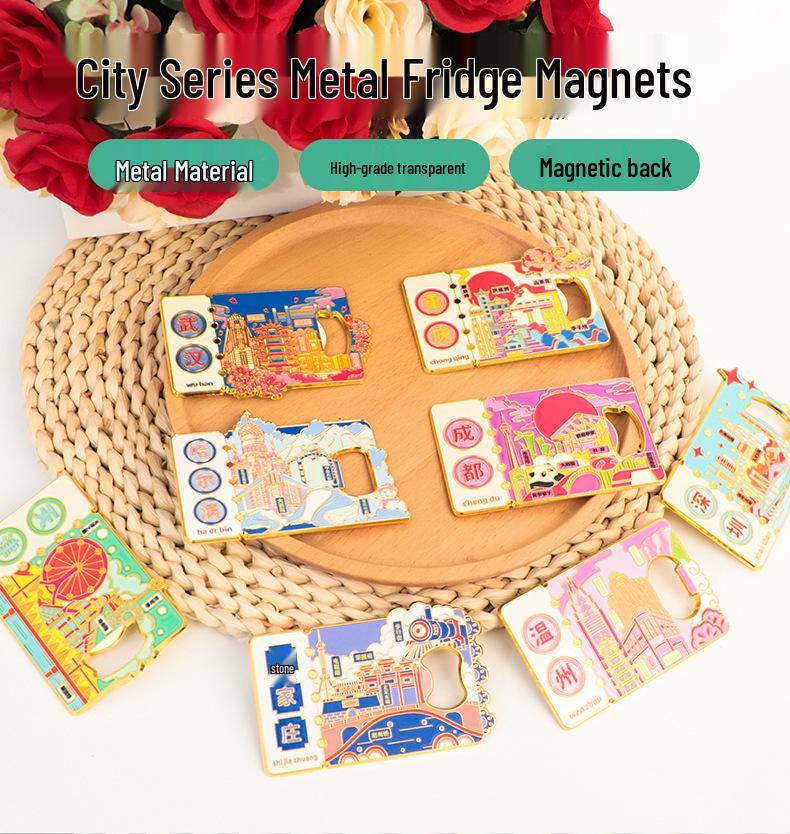 Mudanjiang Kühlschrankmagnet Flaschenöffner - Kundenspezifischer Metall-Kultur-Souvenir 2025