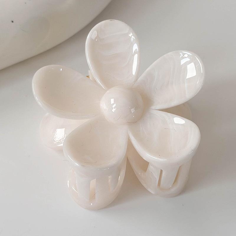 New Colorful Flower Shape Hair Claw for Women Girls Elegant Hair Clip Crab Hairpins Bath Barrettes Lady Fashion Hair Accessories