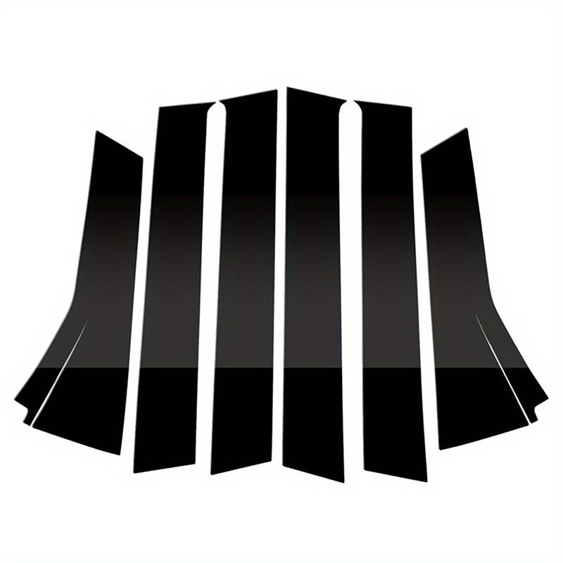 

6 шт. Глянцевые черные стойки под рояль, декоративные накладки на стойки дверей и боковые окна для Honda Fit/Jazz 2014-2020 2019 2018 2017 2016 2015 чёрный